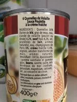 Mängden socker i Quenelles de volaille sauce poulette à la crème fraîche