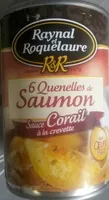 Mängden socker i 6 Quenelles de Saumon, Sauce Corail à la crevette (aux Œufs frais)