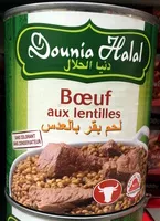 Mängden socker i Boeuf aux lentilles