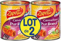 Mängden socker i Cannelloni pur boeuf Zapetti Sauce napolitaine