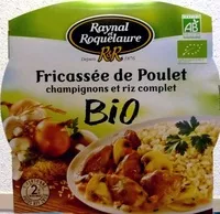 Mängden socker i Fricassée de Poulet champignons et riz complet BIO