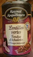 Mängden socker i Lentilles vertes Fondue d'échalotes & Vinaigre balsamique