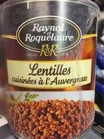 Mängden socker i Lentilles Raynal et Roquelaure A l'auvergnate 820gx2