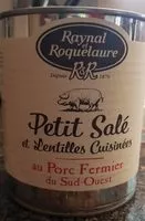 Mängden socker i Petit salé aux lentilles