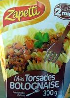Mängden socker i Mes Torsades Bolognaise