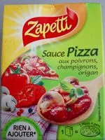 Mängden socker i Sauce Pizza Zapetti 350gr