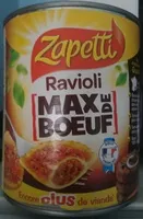 Mängden socker i Raviolis "Max de Boeuf"