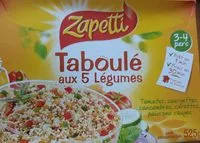 Mängden socker i Taboulé aux 5 légumes