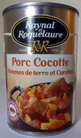 Mängden socker i Porc Cocotte, pommes de terre et carottes