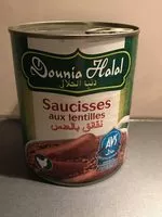 Mängden socker i Saucisses au lentilles