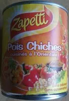 Mängden socker i Pois Chiches cuisinés à l'Orientale