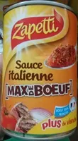 Mängden socker i Sauce Italienne Max de Bœuf