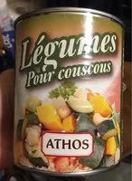 Mängden socker i légumes pour couscous