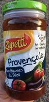 Mängden socker i Sauce provençale aux légumes du soleil