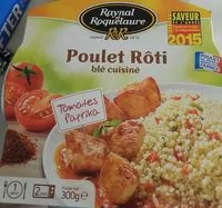Mängden socker i Poulet rôti blé cuisiné et tomates paprika