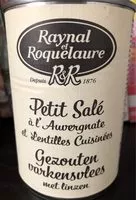 Mängden socker i Petit Salé à l'Auvergnate et Lentilles Cuisinées
