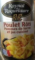 Mängden socker i Poulet Rôti - Pommes de terre et Jus Cuisiné