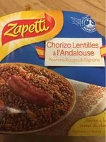 Mängden socker i Chorizo Lentilles a L'andalouse Poivrons Rouge & Oignons