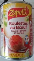 Mängden socker i Boulettes au bœuf