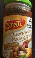Mängden socker i Champignons mascarpone