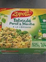 Mängden socker i ZAPETTI Taboulé Persil et menthe