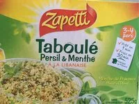 Mängden socker i Taboulé persil et menthe