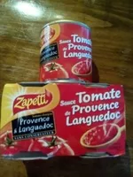 Mängden socker i Sauce tomate de provence languedoc
