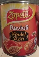 Mängden socker i Ravioli Poulet Rôti