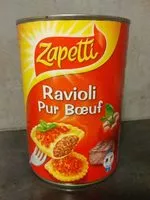 Mängden socker i Ravioli pur boeuf