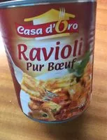 Mängden socker i Ravioli pur boeuf