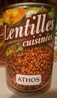 Mängden socker i Lentilles cuisinées