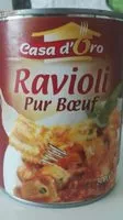 Mängden socker i Ravioli Pur Bœuf