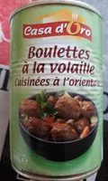 Mängden socker i Boulettes à la volaille