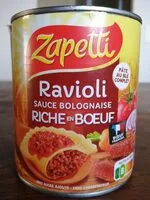 Mängden socker i Raviolis Bolognaise