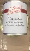 Mängden socker i Cassoulet au confit de canard et saucisse de toulouse