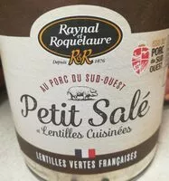 Mängden socker i Petit Salé et Lentilles Cuisinées