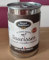 Mängden socker i Saucisses au Canard et Lentilles cuisinées