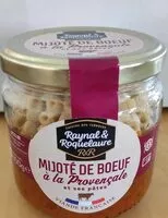 Mängden socker i Mijoté de bœuf à la Provençale et ses pâtes
