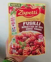 Mängden socker i Fusilli boulettes de bœuf sauce tomate