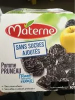 Mängden socker i Dessert De Fruits Pomme Pruneau, 4 Fois 100 Grammes