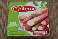 Mängden socker i Compote Pomme Rhubarbe