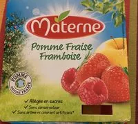 Mängden socker i Compotes pomme fraise framboise Materne