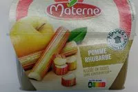 Mängden socker i MATERNE Compotes Coupelles Pomme Rhubarbe 4x100g