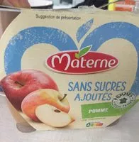 Mängden socker i MATERNE Compotes Coupelles Pomme 4x100g