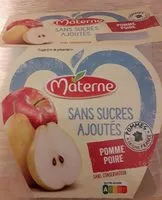 Mängden socker i MATERNE Compotes Coupelles Pomme Poire 4x100g