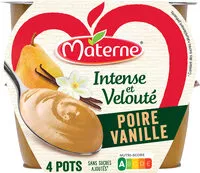Mängden socker i MATERNE Compotes Intense et Velouté Poire Vanille 4x97g