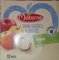 Mängden socker i MATERNE Compotes Coupelles Pomme 12x100g