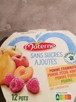 Mängden socker i Compotes Coupelles Multivariétés Fruits Jaunes