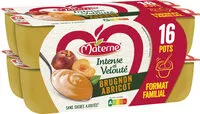 Mängden socker i MATERNE Compotes Intense et Velouté Brugnon Abricot 16x97g Format Familial