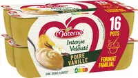 Mängden socker i MATERNE Compotes Intense et Velouté Poire Vanille 16x97g Format Familial
